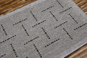 Devos Caby (DC Carpets), Kusový koberec FLOORLUX Silver / Black 20008 Spoltex – na von aj na doma, 160x230, šedá, chodba / predsieň