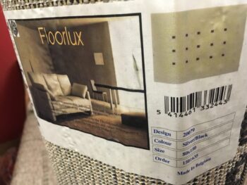 Devos Caby (DC Carpets), Kusový koberec FLOORLUX Silver / Black 20079 Spoltex – na von aj na doma, 80x150, béžová, chodba / predsieň