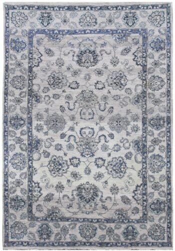 Diamond Carpets India, Ručne viazaný kusový koberec Diamond DC-98 JN Silver / silver, 365x457, šedá, chodba / predsieň