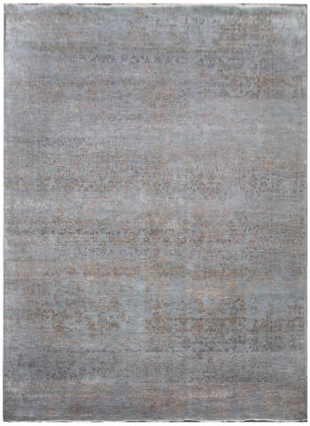 Diamond Carpets India, Ručne viazaný kusový koberec Diamond DC-JK 1 Silver / mouse, 245x305, šedá, chodba / predsieň