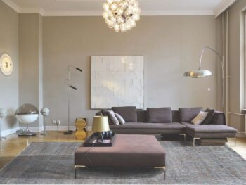 Diamond Carpets India, Ručne viazaný kusový koberec Diamond DC-JK 1 Silver / mouse, 275x365, šedá, chodba / predsieň