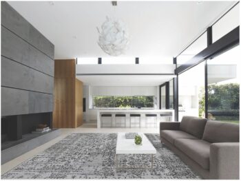 Diamond Carpets India, Ručne viazaný kusový koberec Diamond DC-JK 1 silver / black, 365x457, šedá, chodba / predsieň
