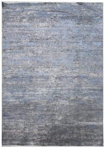 Diamond Carpets India, Ručne viazaný kusový koberec Diamond DC-KM Thropical mix, 140x200, modrá, šedá, chodba / predsieň