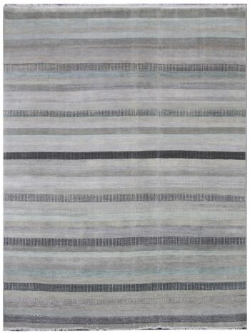 Diamond Carpets India, Ručne viazaný kusový koberec Diamond DC-MCK Aqua mix, 365x457, šedá, chodba / predsieň