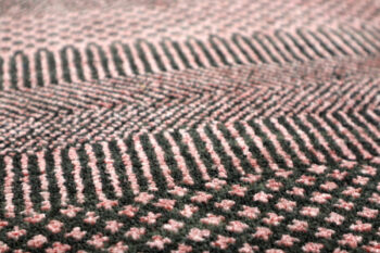Diamond Carpets India, Ručne viazaný kusový koberec Diamond DC-MCN Black / rust, 140x200, červená, chodba / predsieň