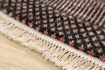 Diamond Carpets India, Ručne viazaný kusový koberec Diamond DC-MCN Black / rust, 275x365, červená, chodba / predsieň