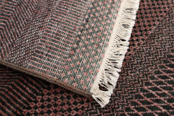 Diamond Carpets India, Ručne viazaný kusový koberec Diamond DC-MCN Black / rust, 275x365, červená, chodba / predsieň