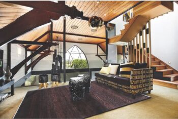 Diamond Carpets India, Ručne viazaný kusový koberec Diamond DC-MCN Black / rust, 305x425, červená, chodba / predsieň