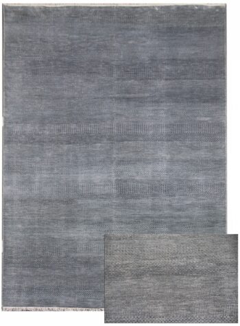 Diamond Carpets India, Ručne viazaný kusový koberec Diamond DC-MCN Light grey / blue, 305x425, modrá, chodba / predsieň