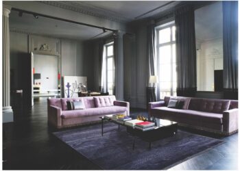 Diamond Carpets India, Ručne viazaný kusový koberec Diamond DC-MCN Lilac / silver (overdye), 245x305, fialová, chodba / predsieň