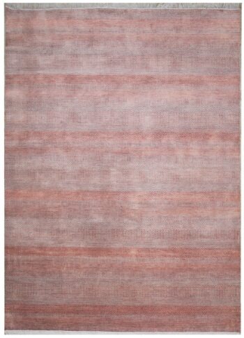 Diamond Carpets India, Ručne viazaný kusový koberec Diamond DC-MCN Silver / m.red, 180x275, červená, chodba / predsieň