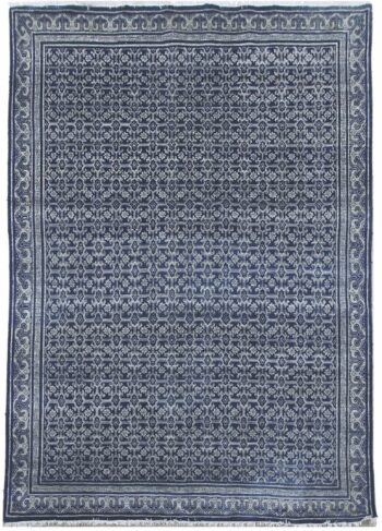 Diamond Carpets India, Ručne viazaný kusový koberec Diamond DC-OC Denim blue / silver, 180x275, modrá, chodba / predsieň