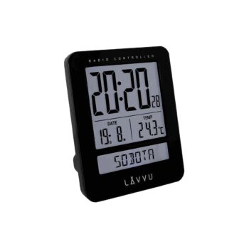 Digitálny budík Lavvu Duo Black, 9,2 cm
