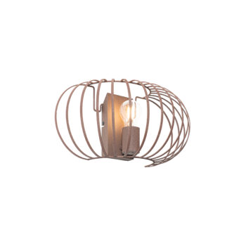 Dizajnová nástenná lampa hrdzavohnedá 39 cm - Johanna