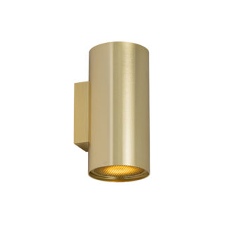 Dizajnová nástenná lampa zlatá okrúhla 2-svetlo - Sab Honey