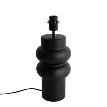 Dizajnová stolná lampa čierna keramická 17 cm bez tienidla - Alisia