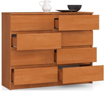 Komoda JINDRA120: Elegancia a funkčnosť v podobe jelše Hľadáte komodu, ktorá bude nielen praktická, ale aj skvele vyzerať? JINDRA120 kombinuje moderný dizajn s teplým vzhľadom jelša, čo ju robí dokonalým doplnkom do každého interiéru. Jej vysoký dizajn optimalizuje úložný priestor a zároveň pôsobí elegantne a štýlovo.  Typ tovaru: Komoda, skrinka Materiál: Kvalitný a odolný LTD Rozmer: 99 x 120 x 40 cm - perfektne využije váš priestor Farba: Teplá a prírodné jelše Vybavenie: 6 priestranných zásuviek a ďalšie úložné priestory Štýl: Moderný a dizajnový < li>Vzhľad: Vysoká - ideálna pre priestory s obmedzenou plochou  JINDRA120 je ideálnou voľbou pre tých, ktorí hľadajú vysokú komodu, ktorá sa zmestí do menších priestorov a zároveň poskytuje dostatok úložného priestoru. Či už ju umiestnite do spálne alebo do obývacej izby, jej elegantný dizajn okamžite oživí váš interiér. Pridajte do svojho bývania dotyk luxusu s komodou JINDRA120 a vychutnajte si kombináciu štýlového dizajnu a praktickosti v jednom!