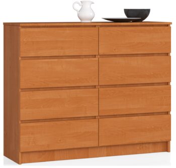 Komoda JINDRA120: Elegancia a funkčnosť v podobe jelše Hľadáte komodu, ktorá bude nielen praktická, ale aj skvele vyzerať? JINDRA120 kombinuje moderný dizajn s teplým vzhľadom jelša, čo ju robí dokonalým doplnkom do každého interiéru. Jej vysoký dizajn optimalizuje úložný priestor a zároveň pôsobí elegantne a štýlovo.  Typ tovaru: Komoda, skrinka Materiál: Kvalitný a odolný LTD Rozmer: 99 x 120 x 40 cm - perfektne využije váš priestor Farba: Teplá a prírodné jelše Vybavenie: 6 priestranných zásuviek a ďalšie úložné priestory Štýl: Moderný a dizajnový < li>Vzhľad: Vysoká - ideálna pre priestory s obmedzenou plochou  JINDRA120 je ideálnou voľbou pre tých, ktorí hľadajú vysokú komodu, ktorá sa zmestí do menších priestorov a zároveň poskytuje dostatok úložného priestoru. Či už ju umiestnite do spálne alebo do obývacej izby, jej elegantný dizajn okamžite oživí váš interiér. Pridajte do svojho bývania dotyk luxusu s komodou JINDRA120 a vychutnajte si kombináciu štýlového dizajnu a praktickosti v jednom!