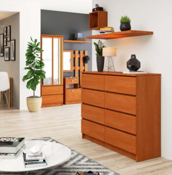 Komoda JINDRA120: Elegancia a funkčnosť v podobe jelše Hľadáte komodu, ktorá bude nielen praktická, ale aj skvele vyzerať? JINDRA120 kombinuje moderný dizajn s teplým vzhľadom jelša, čo ju robí dokonalým doplnkom do každého interiéru. Jej vysoký dizajn optimalizuje úložný priestor a zároveň pôsobí elegantne a štýlovo.  Typ tovaru: Komoda, skrinka Materiál: Kvalitný a odolný LTD Rozmer: 99 x 120 x 40 cm - perfektne využije váš priestor Farba: Teplá a prírodné jelše Vybavenie: 6 priestranných zásuviek a ďalšie úložné priestory Štýl: Moderný a dizajnový < li>Vzhľad: Vysoká - ideálna pre priestory s obmedzenou plochou  JINDRA120 je ideálnou voľbou pre tých, ktorí hľadajú vysokú komodu, ktorá sa zmestí do menších priestorov a zároveň poskytuje dostatok úložného priestoru. Či už ju umiestnite do spálne alebo do obývacej izby, jej elegantný dizajn okamžite oživí váš interiér. Pridajte do svojho bývania dotyk luxusu s komodou JINDRA120 a vychutnajte si kombináciu štýlového dizajnu a praktickosti v jednom!