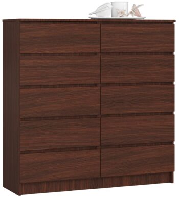 Komoda ĽUDÚŠKA120: Elegantná tmavosť wenge v modernom dizajne Predstavujeme vám ĽUDÚŠKA120 - vysokú komodu, ktorá kombinuje eleganciu tmavého wenge s moderným dizajnom. Toto majstrovské dielo nábytkového umenia je ideálne pre každú spálňu i obývaciu izbu, kde sa stane nielen praktickým, ale aj štýlovým prvkom vášho interiéru.  Typ tovaru: Komoda, skrinka Materiál: Vysoká kvalita LTD Rozmer: 121 x 120 x 40 cm Farba: Elegantný wenge Vybavenie: 6 priestranných zásuviek a ďalšie úložné priestory Štýl: Moderné, dizajnové Vzhľad: Vysoká, dominujúca komoda  Dajte svojmu interiéru nádych luxusu a funkčnosti s komodou ĽUDÚŠKA120. Jej dokonalé spracovanie a dizajn vás určite očarí na mnoho rokov.