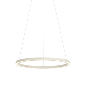 Dizajnové závesné svietidlo béžové 60 cm vrátane LED s 3-stupňovým stmievaním - Girello