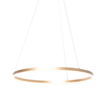Dizajnové závesné svietidlo zlaté 80 cm vrátane LED 3-stupňový stmievač - Anello