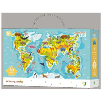 Dodo Puzzle s hľadaním obrázkov Svet zvierat, 80 dielikov