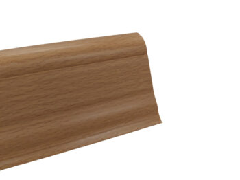 Döllken, DOPREDAJ: Soklová podlahová lišta SLK50 W134 Buk tmavý, 2500x50x25 mm, hnedá
