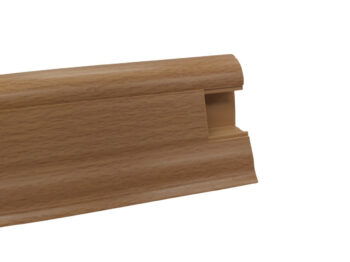Döllken, DOPREDAJ: Soklová podlahová lišta SLK50 W134 Buk tmavý, 2500x50x25 mm, hnedá