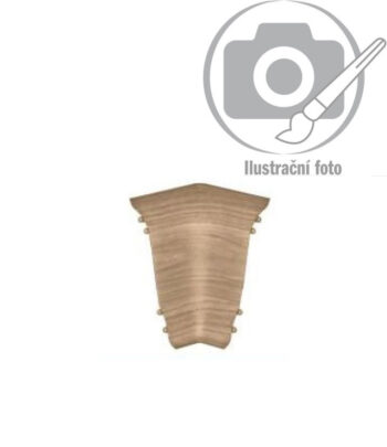 Döllken, DOPREDAJ: Soklová podlahová lišta SLK50 W176 Dub zámocký, 2500x50x25 mm, hnedá