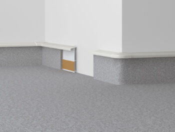 Döllken, Kobercová (soklová) lišta TL55 117 biela 200 cm, 2000x55x10 mm, biela