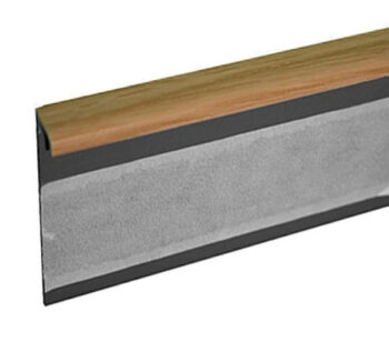 Döllken, Kobercová (soklová) lišta TL55 33 dub svetlý 250 cm, 2500x55x10 mm, hnedá