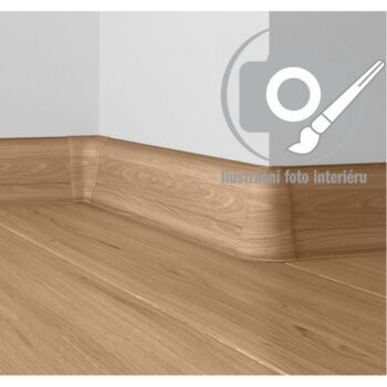 Döllken, Soklová podlahová lišta SLK50 W129 Dub, 2500x50x25 mm, hnedá