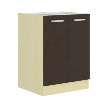 Je vyrobená z kvalitných laminátových dosiek. Farebné prevedenie legno tmavé. Korpus skrinky je v dub ferrara. Pracovná doska nie je súčasťou. Skrinka je dvojdverová. Úchyty dvierok sú vyrobené z odolného plastu. Kuchyňa HARMONIE poteší všetkých užívateľov, ktorí majú radi jednoduchosť, praktickosť a zároveň nízku cenu. Je v modernom prevedení s čistými líniami. Dodávame v demontovanom stave.