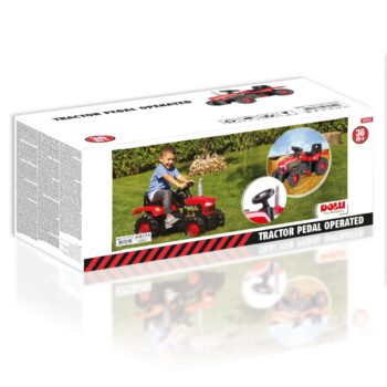 Dolu Veľký šliapací traktor, červená