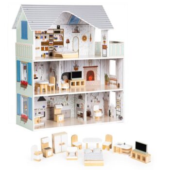 Domček pre bábiky s nábytkom Emma Ecotoys Residence