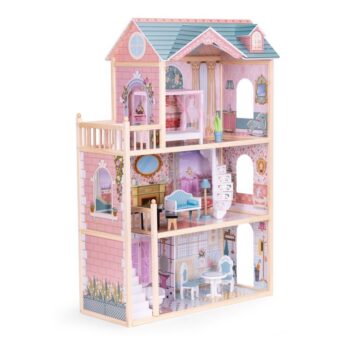 Domček pre bábiky v ružovej farbe s príslušenstvom