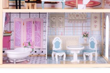 Domček pre bábiky v ružovej farbe s príslušenstvom