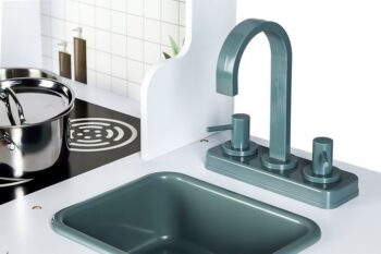 Drevená XXL kuchynka s práčkou + doplnky Ecotoys