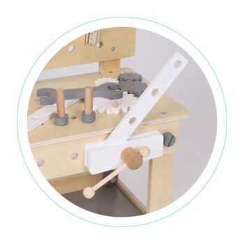 Drevená dielňa pre deti stolík na náradie ECOTOYS
