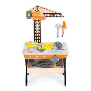 Drevená dielňa pre deti, stolík na náradie Ecotoys