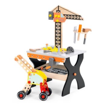 Drevená dielňa pre deti, stolík na náradie Ecotoys