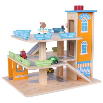 Drevená garáž s výťahom + autá