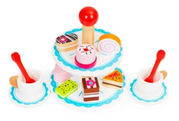 Drevená súprava podnosov na tortu od Ecotoys