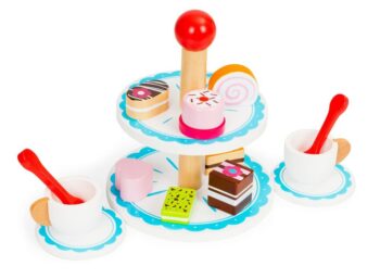 Drevená súprava podnosov na tortu od Ecotoys