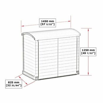Duramax Plastový úložný box StoreAway hnedá, 1200 l
