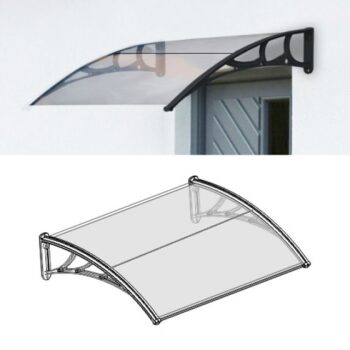 Dverná vchodová strieška číra, 100 x 150 cm