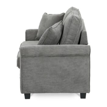 Dvojmiestna pohovka ASB-4170 GREY2, manžester, sivá