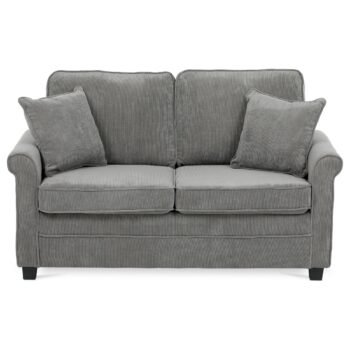 Dvojmiestna pohovka ASB-4170 GREY2, manžester, sivá