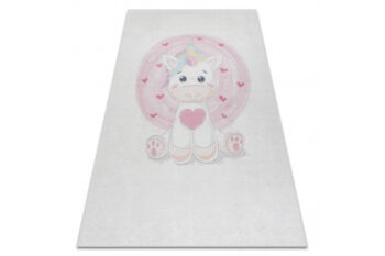 Dywany Łuszczów, Detský kusový koberec Bambino 1128 Unicorn, 160x220, ružová, detská izba